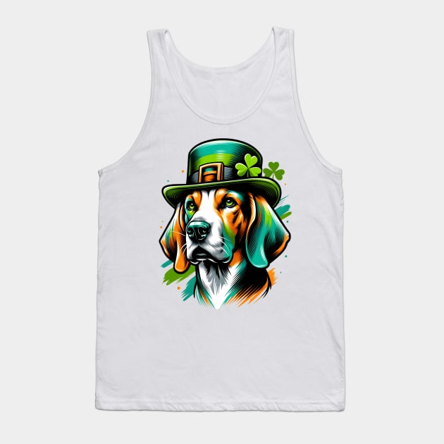 Treeing Walker Coonhound Celebrates St Patrick's Day Tank Top by ArtRUs